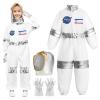 YQBFB NASA Astronaut Costumes for Kids: America Spacesuit for Boys Girls Space Jumpsuit Set Halloween Dress Up Cosply (Astronaut, 140(10-12 years)) view 1
