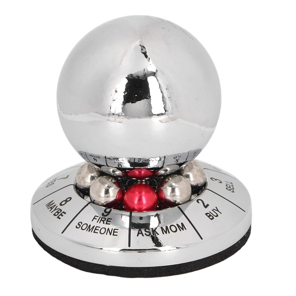 CDQL Decision Maker Ball - Metal Finger Spinner Decompression Ball - Multifunctional Prophecy Fate Decision Ball for Home Office Finger Spinner Anti Stress Desktop Decoration, CDQLs17maipzyo