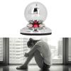 CDQL Decision Maker Ball - Metal Finger Spinner Decompression Ball - Multifunctional Prophecy Fate Decision Ball for Home Office Finger Spinner Anti Stress Desktop Decoration, CDQLs17maipzyo view 3