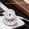 CDQL Decision Maker Ball - Metal Finger Spinner Decompression Ball - Multifunctional Prophecy Fate Decision Ball for Home Office Finger Spinner Anti Stress Desktop Decoration, CDQLs17maipzyo view 4
