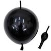 100 Pcs Link Balloon Linking Balloon 6 Inch Quick Link Latex Balloonfor Wedding, Birthday, Bridal Shower, Halloween, Christmas, Party Festival Decorations (Black-6in) view 1