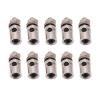 Akozon 10pcs RC 1.8mm Pushrod Connector Linkage Stoppers, Stainless Steel D1.8mm Push Rod Adjuster Connectors for Model Airplane Plane DIY Parts, Lightweight Stoppers for RC view 1