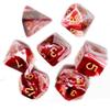 7 Pcs DND Dice Set, AORZOV Polyhedral Dice for Dungeons and Dragons D&D TTRPG MTG Table Role Playing Games(Blood Red Mixed White) view 1
