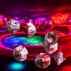 7 Pcs DND Dice Set, AORZOV Polyhedral Dice for Dungeons and Dragons D&D TTRPG MTG Table Role Playing Games(Blood Red Mixed White) view 3