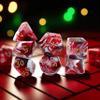 7 Pcs DND Dice Set, AORZOV Polyhedral Dice for Dungeons and Dragons D&D TTRPG MTG Table Role Playing Games(Blood Red Mixed White) view 4
