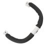 Akozon Black Adjustable Baby Stroller Handlebar, Armrest and Bumper Bar - Middle Openable for Easy Access, Curved for Comfort and Safety (Black) view 1
