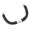 Akozon Black Adjustable Baby Stroller Handlebar, Armrest and Bumper Bar - Middle Openable for Easy Access, Curved for Comfort and Safety (Black) view 2