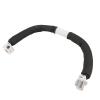 Akozon Black Adjustable Baby Stroller Handlebar, Armrest and Bumper Bar - Middle Openable for Easy Access, Curved for Comfort and Safety (Black) view 3