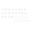 Akozon Premium 20 Sets 4 Hole Control Horns Clevis Kit KT Rudder Angle - Comprehensive DIY Package for RC Airplane, Electric Aircraft & Foam Fixed Wing RC Aircraft view 1