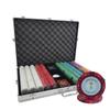 1000pcs 14g Monte Carlo Poker Room Poker Chips Set with Aluminum Case Custom Build view 1