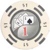 MRC POKER Yin Yang (14 Grams) [500 pcs] Clay Composite Poker Chips Set with Aluminum Case - Custom Build Available view 2