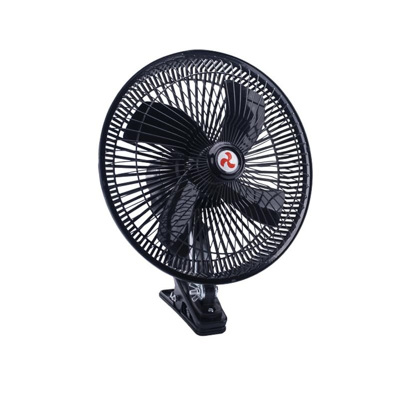 Unifizz Car Cooling Fan 12V Car Fans Clip in Car Fans 10" Cooling Motor Fans Car Portable Fan for Car Interior Trucks and Vans Black