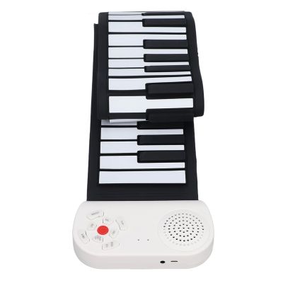 49 Key Roll Up Piano, USB Charging Foldable Electric Piano Keyboard Roll Up Educational for Kids Beginners Learning