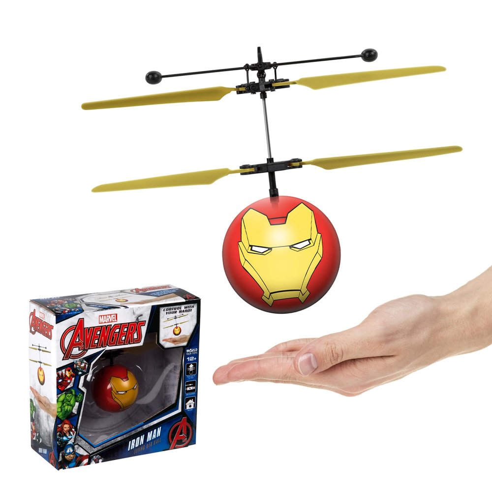 Marvel Iron Man Motion Sensing Flying Ball, USB Rechargeable, Ages 6+