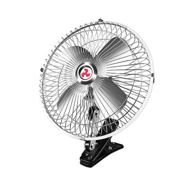 Unifizz Car Cooling Fan 12V Car Fans Clip in Car Fans 10" Cooling Motor Fans Car Portable Fan for Car Interior Trucks and Vans Metal Silver