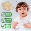 UFO Bamboo Plate for Babies and Toddlers - Bamboo Kids Plate with Suction Cup and Silicone Spoon - Non-toxic Eco Friendly Plate with Strong Suction - Bamboo Dinnerware for Babies and Toddlers - Navy view 4
