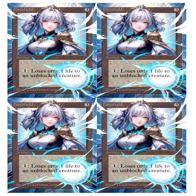 4x | Forcefield | Anime | Full Art | Foil or Non-Foil (Foil)