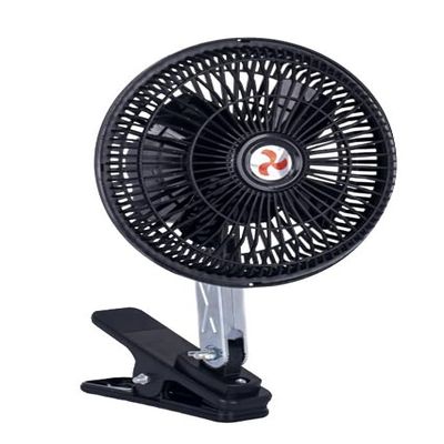 Unifizz Car Cooling Fan 12v Car Fans Plug in Car Fans 6" Cooling Motor Fans Car Portable Fan for Car Interior Trucks and Vans Black