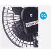 Unifizz Car Cooling Fan 24V Car Fans Clip in Car Fans 6" Cooling Motor Fans Car Portable Fan for Car Interior Big Trucks and Vans Black view 2