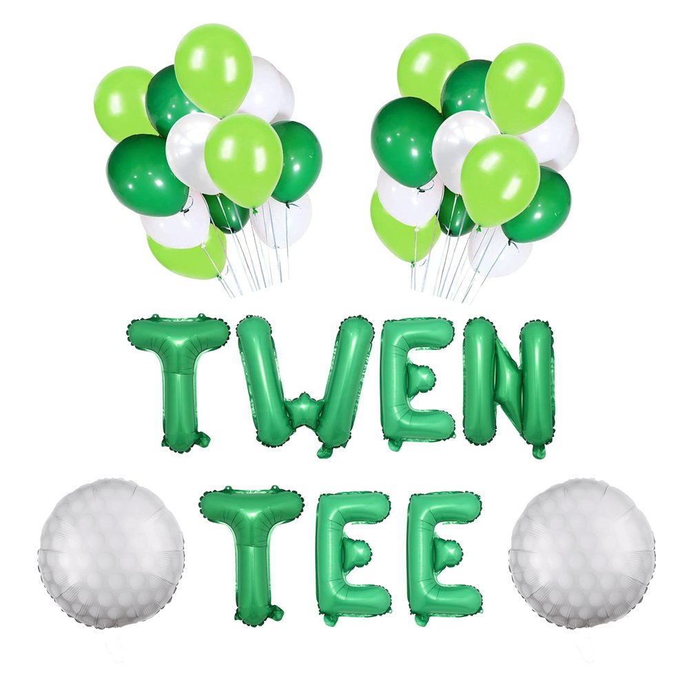 100% LIKED-Twen Tee Balloon Banner, 20th Birthday Golf Theme Birthday, Twen Tee Golf Party Decor, Golf Theme 20th Birthday Party, Twen-Tee Golf Party Decorations