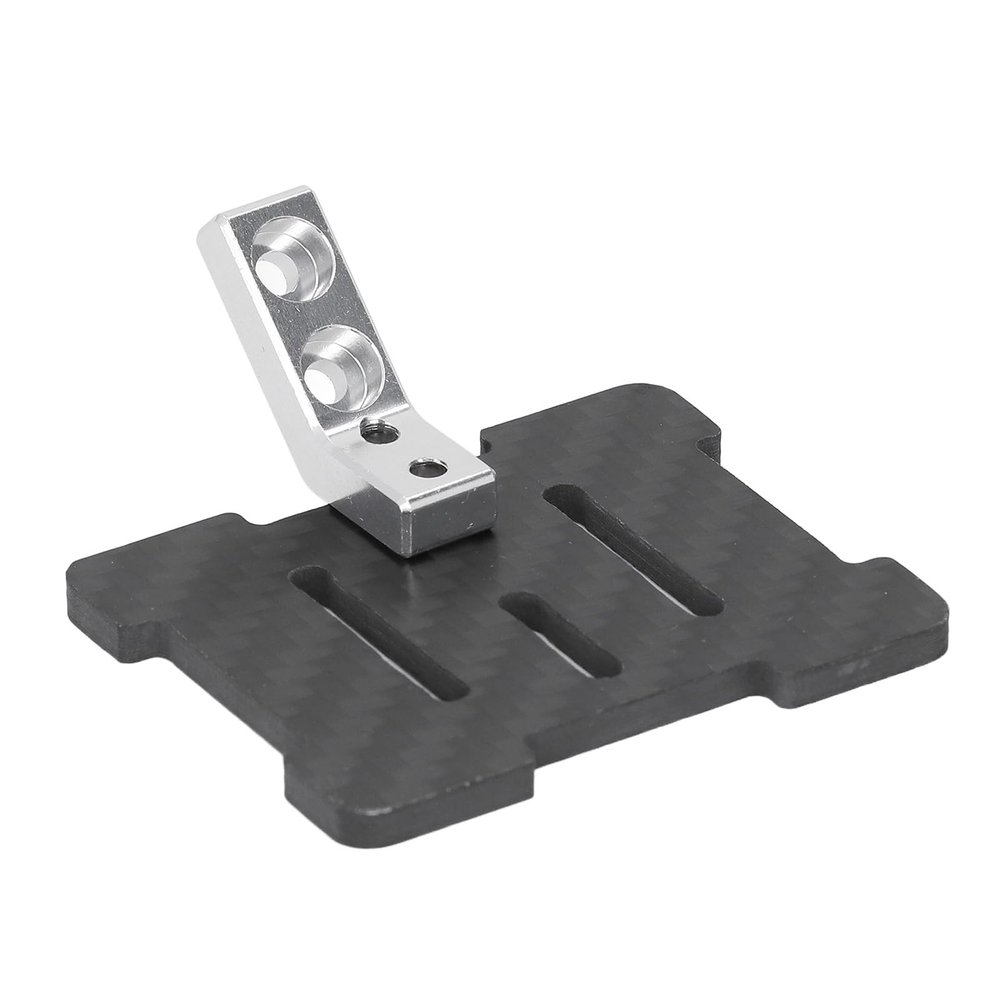Alomejor Carbon Fiber RC ESC Mount Plate Lightweight for 1/10 RC Car TT01 TT02 XV01 XV02