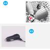 Karlass Car Cooling Fan 12V Car Fans Clip in Car Fans 8" Cooling Motor Fans Car Portable Fan for Car Interior Trucks and Vans Metal Silver view 4