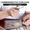 10 Pcs 42mm Coin Capsule, Walking Liberty Silver Dollar Airtight Challenge Plastic Coin Protective Holder Capsules for Collectors Collection Morgan American Silver Eagle JFK Half Dollar Bitcoin view 4