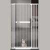 AiWMGL 71" Extra Tall Cat Pet Gate for Doorways Indoor Proof29.92-37.80" Wide Tall Dog Puppy Safety Baby Gate for Cat Pet, Pressure Mounted No Drill Walk Through White Metal view 1