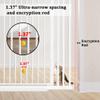AiWMGL 71" Extra Tall Cat Pet Gate for Doorways Indoor Proof29.92-37.80" Wide Tall Dog Puppy Safety Baby Gate for Cat Pet, Pressure Mounted No Drill Walk Through White Metal view 3