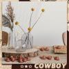 60 Pcs Mini Cowboy Boot Hat Figurine Mini Resin Cowgirl Cowboy Hat for Party Tiny Cowgirl Doll Hats Boot Texas Table Decor Cupcake Toppers Western Halloween Birthday Party Decor(Hat) view 3