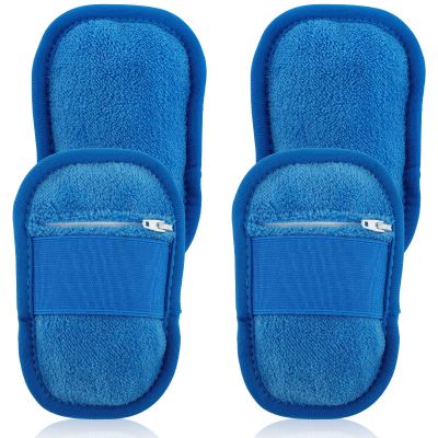 NEMTMCUA 4Pcs Sand Off Mitt Coral Fleece Sand Wipe Off Mitt Sand Remover for Beach Reusable Beach Sand Remover Portable Beach Travel Mitt 5.33.7 Inch Beach Sand Cleaning Mitt for Beach