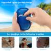 NEMTMCUA 4Pcs Sand Off Mitt Coral Fleece Sand Wipe Off Mitt Sand Remover for Beach Reusable Beach Sand Remover Portable Beach Travel Mitt 5.33.7 Inch Beach Sand Cleaning Mitt for Beach view 3