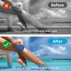 NEMTMCUA 4Pcs Sand Off Mitt Coral Fleece Sand Wipe Off Mitt Sand Remover for Beach Reusable Beach Sand Remover Portable Beach Travel Mitt 5.33.7 Inch Beach Sand Cleaning Mitt for Beach view 4