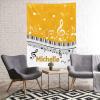 CUXWEOT Piano Music Notes Gold Personalized Baby Blanket with Name Soft Throw Fleece Blankets for Girls Boys Newborn Infants Kids Shower Birthday Gift 30X40 inch view 3