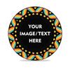 SUYANH 100 PCS 37mm Plastic Poker Chips, Personalize Your Chips with Logo and Text, for Bingo Game, Chess Room, Casino Theme Party (Black) view 1