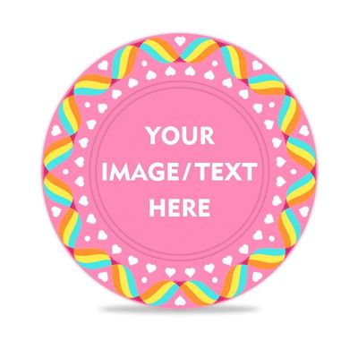 SUYANH 100 PCS 37mm Plastic Poker Chips, Personalize Your Chips with Logo and Text, for Bingo Game, Chess Room, Casino Theme Party (Pink)