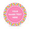 SUYANH 100 PCS 37mm Plastic Poker Chips, Personalize Your Chips with Logo and Text, for Bingo Game, Chess Room, Casino Theme Party (Pink) view 1