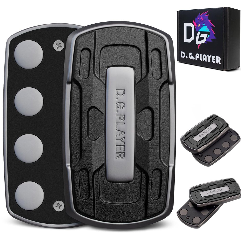 Fidget Toys Adults - Sound & Silent Handheld Cool Fidget Slider - Metal Sensory Toys for Adults Stress Relief, Focused, Anxiety, Time Passing - Travel, Classroom, Office, Car, Home (Black)