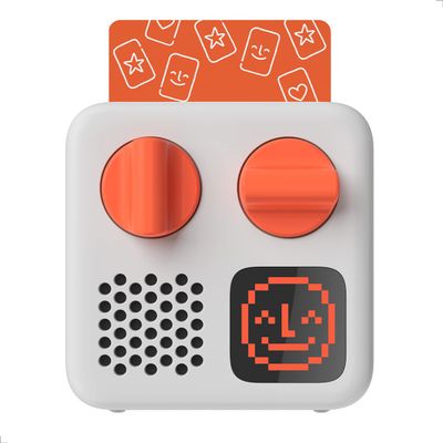 Yoto Mini (2024 Edition) + Make Your Own Card Kids Screen-Free Bluetooth Audio Player, All-in-1 Travel Device Plays Stories Music Podcast Radio Ok-to-Wake Clock, Use as Speaker or with Headphones