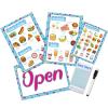 6 Pcs Play Restaurant Menus for Kids Pretend Restaurant Order Pad Food Menu Kitchen Diner Toy Set, 4 Pretend Menu 1 Guest Check Notepad 1 Erasable Pen, Christmas Birthday Party Gift Toddler Role Play view 1