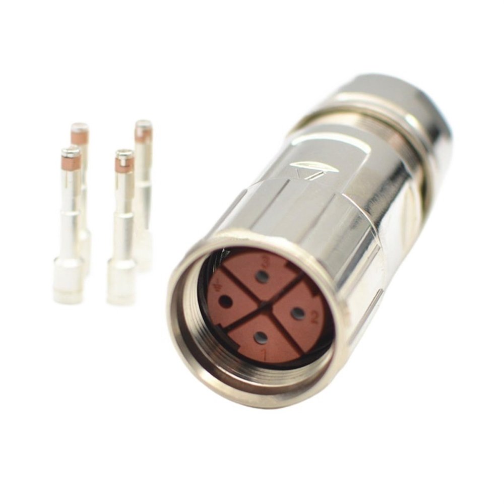 CEMELI Power Connector Joint Plug 4 cores 6FX2003-0LL13 for V90 Servo Motor