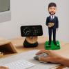 Custom Bobbleheads- Rich Father Bobblehead Customized,Handmade Personalized Bobblehead Sculpture Gifts for Dad from Daughter Son view 3