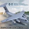 Dodoore RC Plane Remote Control Airplane, 2 Channels RC Airplane, C-17 Military Transport Aircraft, 2.4GHz EPP Foam Fixed-Wing RC Glider with Gyro and 2 Batteries, Easy to Fly for Beginners view 2