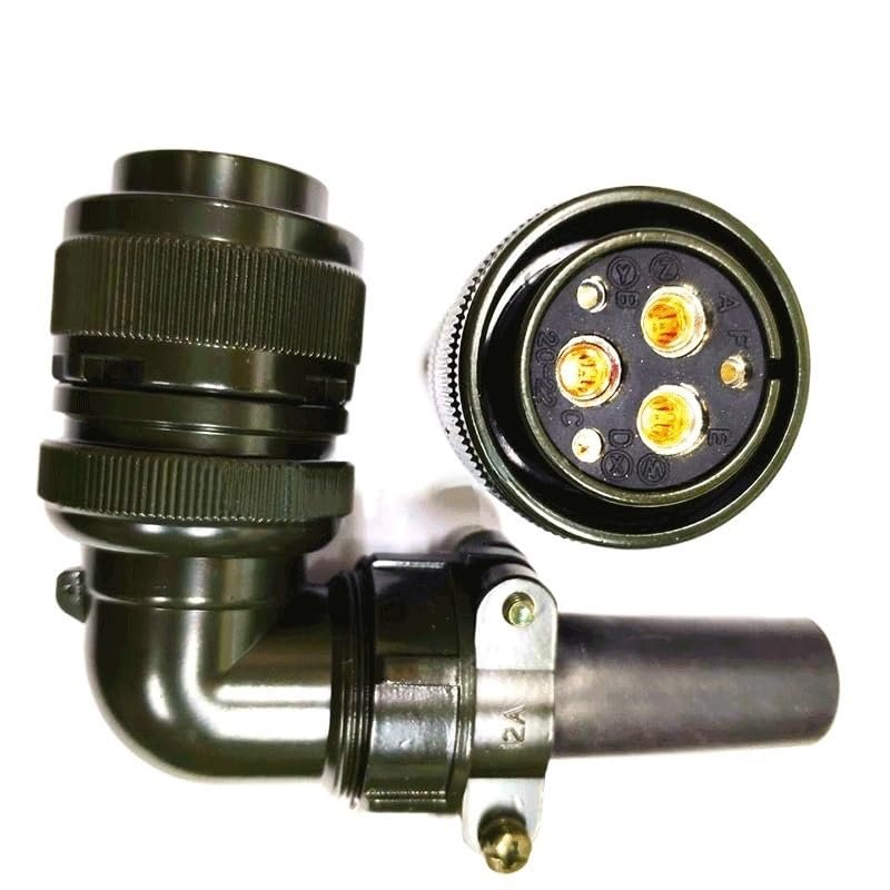 CEMELI 6-pin Aviation Plug connectors 20-22S MS3108A32-17S MS3106A20-22S servo Motor(Color:90 Degree)