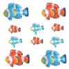 10pcs Blue and Red Clownfish Foil Balloons Mini Mylar Balloons Ocean Animal for Birthday Baby Shower Wedding Tropical Fish Themed Party Decorations view 1