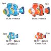 10pcs Blue and Red Clownfish Foil Balloons Mini Mylar Balloons Ocean Animal for Birthday Baby Shower Wedding Tropical Fish Themed Party Decorations view 2