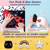 Poycuna Black and White Baby Gym Play Mat with 6 Toys Tummy Time Activity Mat for Babies 0-6 6-12 Months High Contrast Baby Gyms & Playmats Sensory Toys Newborn Brain Development Infant Play Mat view 4