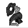 Redesigned Aluminum 7075 Alloy Adjustable Motor Mounts & Main Gear Cover for Traxxas 1/8 4WD Maxx Slash 6S-102076-4/1:10 4WD Maxx-89076-4/1:10 Maxx with WideMAXX-89086-4 Monster Truck - Black view 1