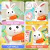SMILESSKIDDO Pet Carrier Backpack Toy, 3 in 1 Care Playset, Pretend Play Accessories & Hair Dryer Toy, Rabbit Role Play Set for Girls Ages 3+ view 3