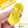 INJORA 1.3 Silicone Rubber Inserts and Cling On Tires for SCX24 TRX4M AX24 1/18 1/24 Micro Crawler Upgrade(Yellow) view 3